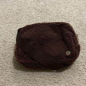 Lululemon Everywhere Fleece Belt Bag Brown